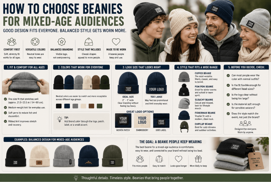 How to Choose Beanies for Mixed-Age Audiences Without Making the Design Too Generic