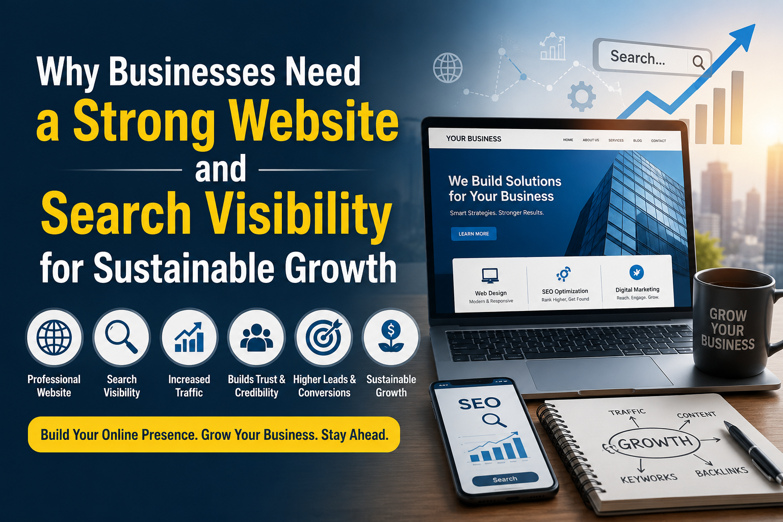 Why Businesses Need a Strong Website and Search Visibility for Sustainable Growth
