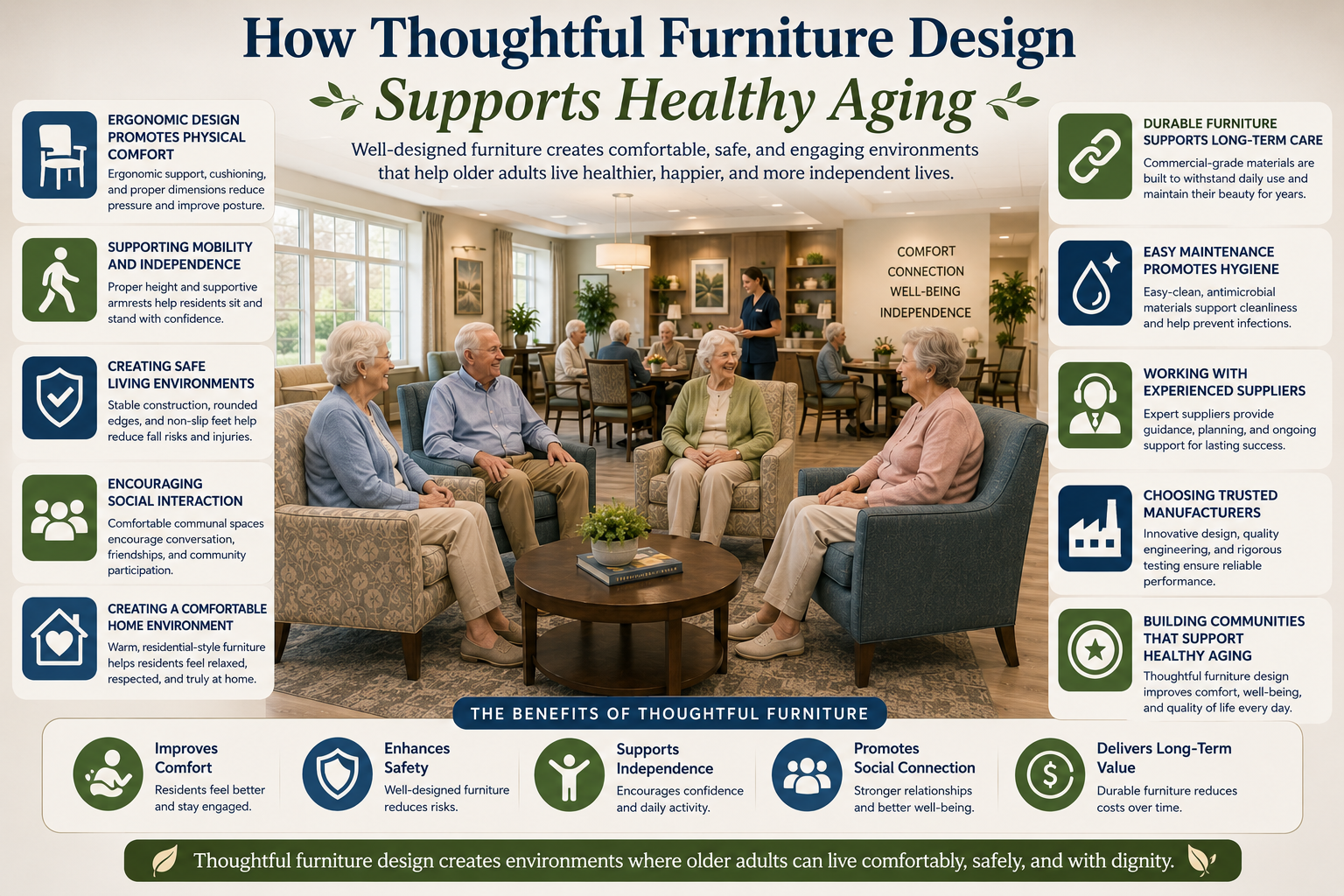 How Thoughtful Furniture Design Supports Healthy Aging