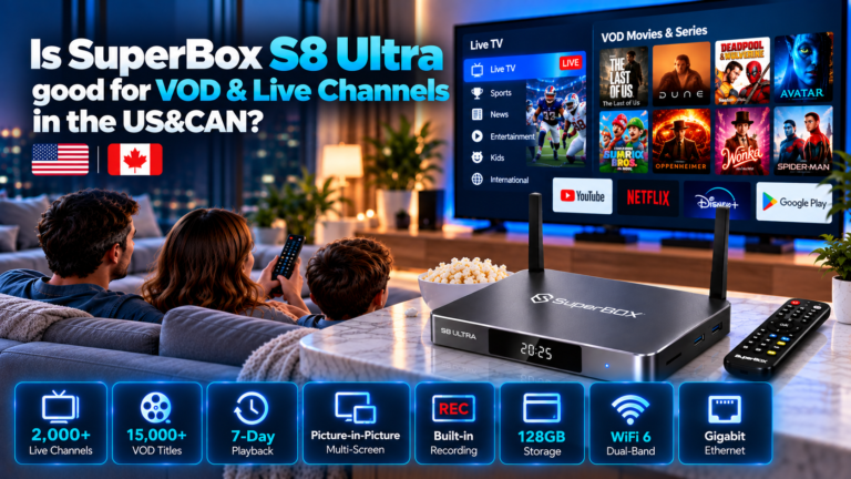 Is SuperBox S8 Ultra good for VOD & Live Channels in the US&CAN?