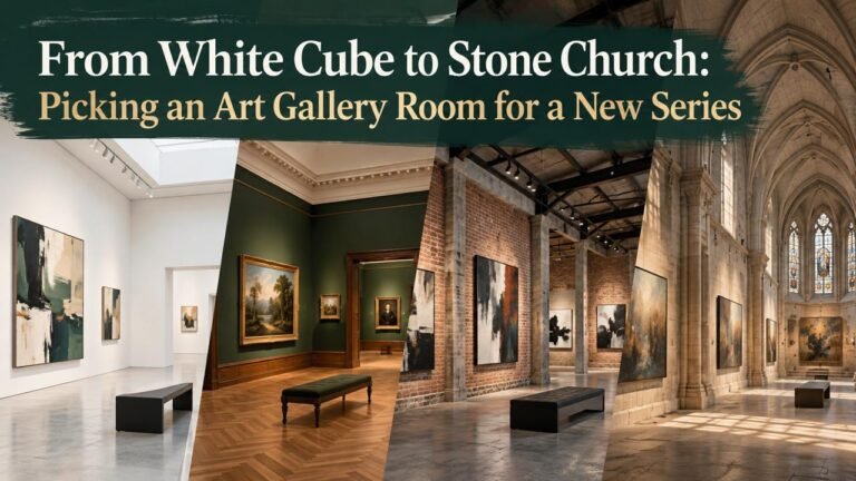 From White Cube to Stone Church: Picking an Art Gallery Room for a New Series